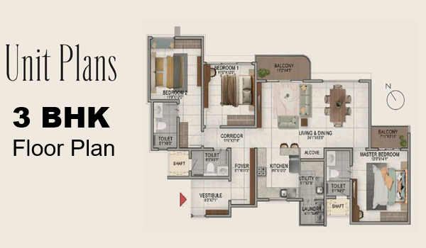 Birla Ojasvi 3 BHK Floor Plan