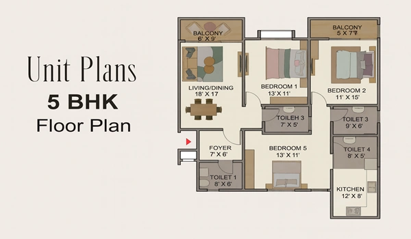 Birla Anayu 5 BHK Floor Plan