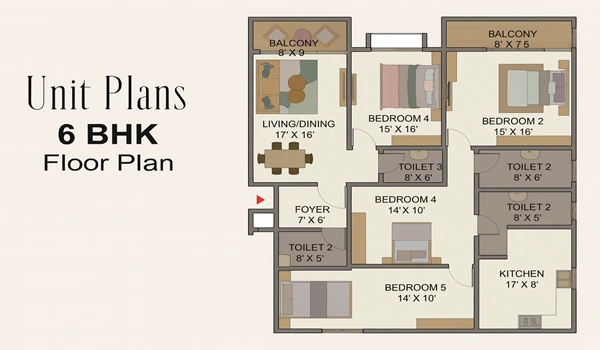 Birla Niyaara 6 BHK Floor Plan